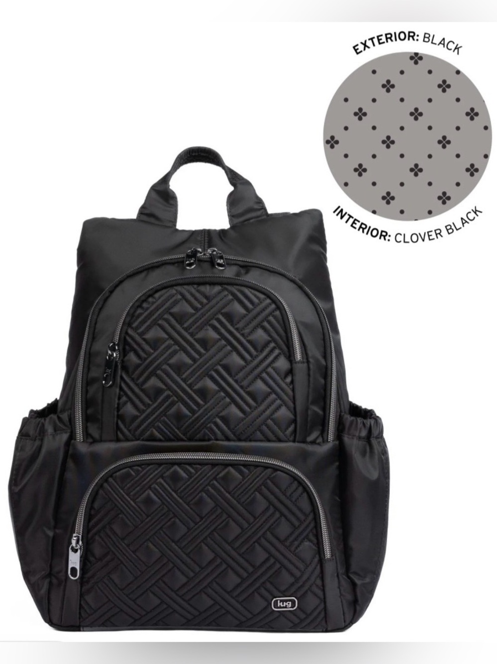 Lug Hatchback 3 Backpack. Black. NWOT